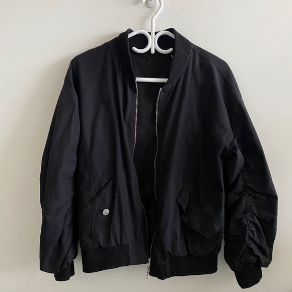 Black Bomber Jacket - Picture 1 of 2